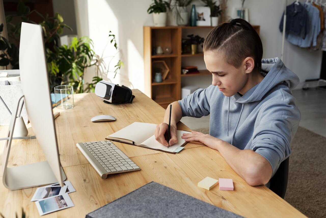 Teen writing Poetry